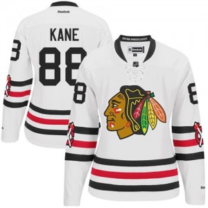 Reebok Chicago Blackhawks 88 Women's Patrick Kane Authentic White 2015 Winter Classic NHL Jersey