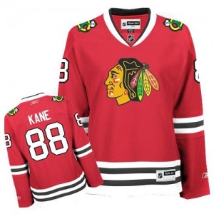 Reebok Chicago Blackhawks 88 Women's Patrick Kane Authentic Red Home NHL Jersey