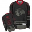 Reebok Chicago Blackhawks 9 Men's Bobby Hull Authentic Black Ice NHL Jersey