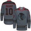 Reebok Chicago Blackhawks 10 Men's Patrick Sharp Authentic Storm Cross Check Fashion NHL Jersey
