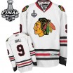 Reebok Chicago Blackhawks 9 Men's Bobby Hull Authentic White Away Stanley Cup Finals NHL Jersey