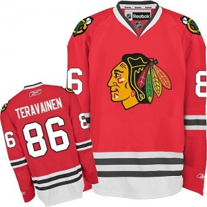 Reebok Chicago Blackhawks 86 Men's Teuvo Teravainen Authentic Red Home NHL Jersey