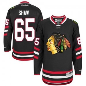 Reebok Chicago Blackhawks 65 Men's Andrew Shaw Authentic Black 2014 Stadium Series NHL Jersey