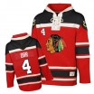 Old Time Hockey Chicago Blackhawks 4 Men's Bobby Orr Authentic Red Sawyer Hooded Sweatshirt NHL Jersey