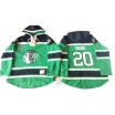 Old Time Hockey Chicago Blackhawks 20 Men's Brandon Saad Authentic Green St. Patrick's Day McNary Lace Hoodie NHL Jersey