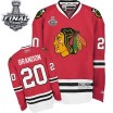 Reebok Chicago Blackhawks 20 Men's Brandon Saad Authentic Red Home Stanley Cup Finals NHL Jersey