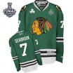 Reebok Chicago Blackhawks 7 Men's Brent Seabrook Authentic Green Stanley Cup Finals NHL Jersey