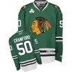 Reebok Chicago Blackhawks 50 Men's Corey Crawford Authentic Green NHL Jersey
