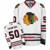 Reebok Chicago Blackhawks 50 Men's Corey Crawford Authentic White Away NHL Jersey