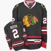 Reebok Chicago Blackhawks 2 Youth Duncan Keith Authentic Black Third NHL Jersey