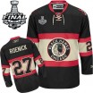 Reebok Chicago Blackhawks 27 Men's Jeremy Roenick Authentic Black New Third Stanley Cup Finals NHL Jersey