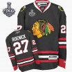 Reebok Chicago Blackhawks 27 Men's Jeremy Roenick Authentic Black Third Stanley Cup Finals NHL Jersey