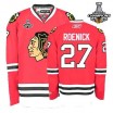 Reebok Chicago Blackhawks 27 Men's Jeremy Roenick Premier Red 2013 Stanley Cup Champions NHL Jersey