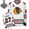 Reebok Chicago Blackhawks 27 Men's Jeremy Roenick Authentic White Away Stanley Cup Finals NHL Jersey