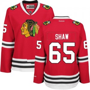 Reebok Chicago Blackhawks 65 Women's Andrew Shaw Authentic Red Home NHL Jersey