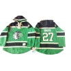 Old Time Hockey Chicago Blackhawks 27 Men's Johnny Oduya Authentic Green St. Patrick's Day McNary Lace Hoodie NHL Jersey