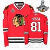 Reebok Chicago Blackhawks 81 Men's Marian Hossa Authentic Red 2013 Stanley Cup Champions NHL Jersey