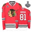 Reebok Chicago Blackhawks 81 Men's Marian Hossa Authentic Red Home Stanley Cup Finals NHL Jersey