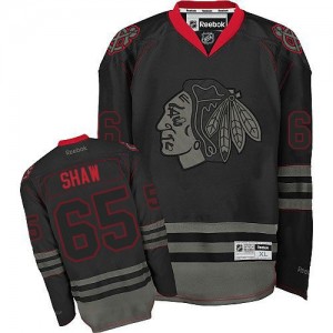 Reebok Chicago Blackhawks 65 Men's Andrew Shaw Authentic Black Ice NHL Jersey