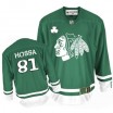 Reebok Chicago Blackhawks 81 Men's Marian Hossa Premier Green St Patty's Day NHL Jersey