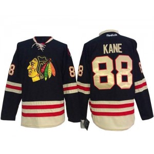 Reebok Chicago Blackhawks 88 Men's Patrick Kane Authentic Black 2015 Winter Classic NHL Jersey