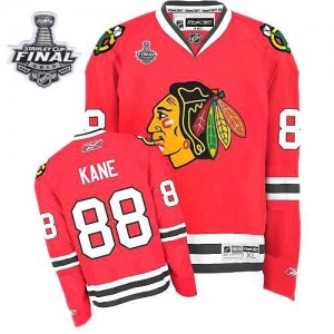 Reebok Chicago Blackhawks 88 Men's Patrick Kane Authentic Red Home Stanley Cup Finals NHL Jersey