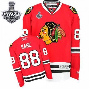 Reebok Chicago Blackhawks 88 Men's Patrick Kane Premier Red Home Stanley Cup Finals NHL Jersey