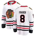 Fanatics Branded Chicago Blackhawks Men's Curt Fraser Breakaway White Away NHL Jersey