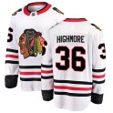Fanatics Branded Chicago Blackhawks Men's Matthew Highmore Breakaway White Away NHL Jersey