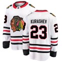 Fanatics Branded Chicago Blackhawks Men's Philipp Kurashev Breakaway White Away NHL Jersey