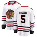 Fanatics Branded Chicago Blackhawks Men's Phil Russell Breakaway White Away NHL Jersey