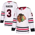 Adidas Chicago Blackhawks Youth Dave Manson Authentic White Away NHL Jersey