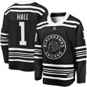 Fanatics Branded Chicago Blackhawks Men's Glenn Hall Premier Black Breakaway Alternate 2019/20 NHL Jersey