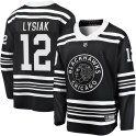 Fanatics Branded Chicago Blackhawks Men's Tom Lysiak Premier Black Breakaway Alternate 2019/20 NHL Jersey