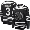 Fanatics Branded Chicago Blackhawks Men's Dave Manson Premier Black Breakaway Alternate 2019/20 NHL Jersey