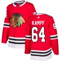 Adidas Chicago Blackhawks Men's David Kampf Authentic Red Home NHL Jersey