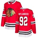 Adidas Chicago Blackhawks Men's Alexander Nylander Authentic Red Home NHL Jersey