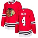 Adidas Chicago Blackhawks Men's Bobby Orr Authentic Red Home NHL Jersey