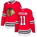 Adidas Chicago Blackhawks Men's Brendan Perlini Authentic Red Home NHL Jersey