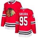 Adidas Chicago Blackhawks Men's Dylan Sikura Authentic Red Home NHL Jersey