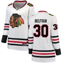 Fanatics Branded Chicago Blackhawks Women's ED Belfour Breakaway White Away NHL Jersey
