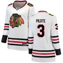 Fanatics Branded Chicago Blackhawks Women's Pierre Pilote Breakaway White Away NHL Jersey