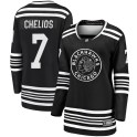 Fanatics Branded Chicago Blackhawks Women's Chris Chelios Premier Black Breakaway Alternate 2019/20 NHL Jersey