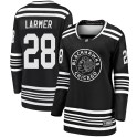 Fanatics Branded Chicago Blackhawks Women's Steve Larmer Premier Black Breakaway Alternate 2019/20 NHL Jersey