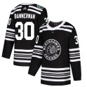 Adidas Chicago Blackhawks Youth Murray Bannerman Authentic Black 2019 Winter Classic NHL Jersey