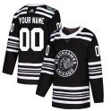 Adidas Chicago Blackhawks Youth Custom Authentic Black Custom 2019 Winter Classic NHL Jersey