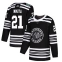 Adidas Chicago Blackhawks Youth Stan Mikita Authentic Black 2019 Winter Classic NHL Jersey