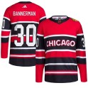 Adidas Chicago Blackhawks Youth Murray Bannerman Authentic Red Reverse Retro 2.0 NHL Jersey