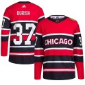 Adidas Chicago Blackhawks Youth Adam Burish Authentic Red Reverse Retro 2.0 NHL Jersey