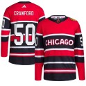 Adidas Chicago Blackhawks Youth Corey Crawford Authentic Red Reverse Retro 2.0 NHL Jersey